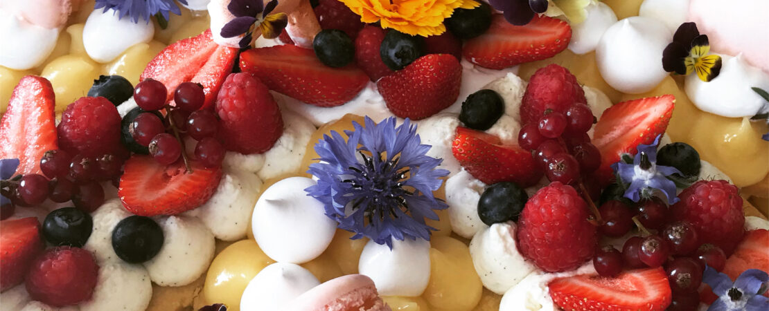 Number Cakes flower cake citron fruits rouges fleurs